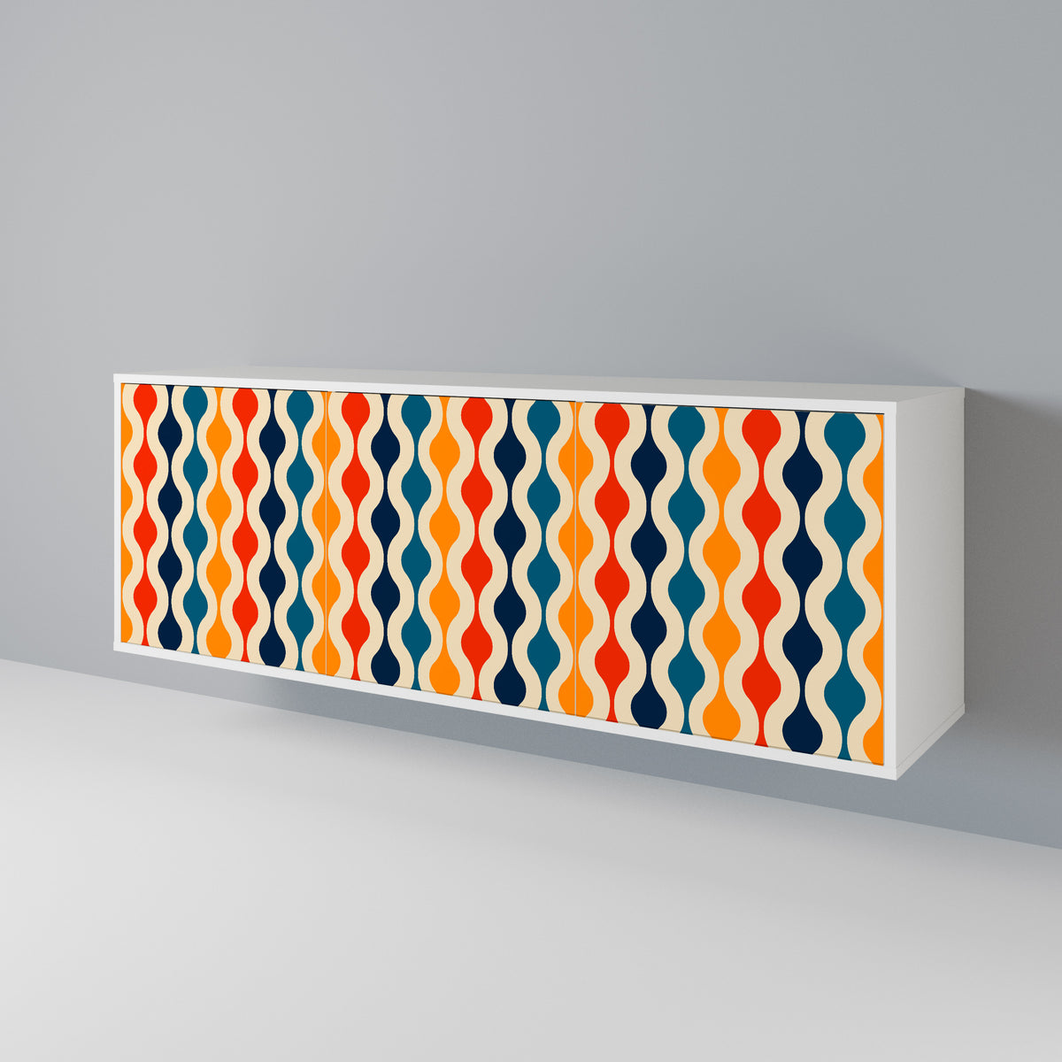 COLORFUL NOSTALGIA 3-Door Sideboard