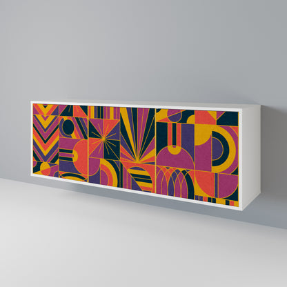 ELECTRIC PATTERNS 3-Door Sideboard
