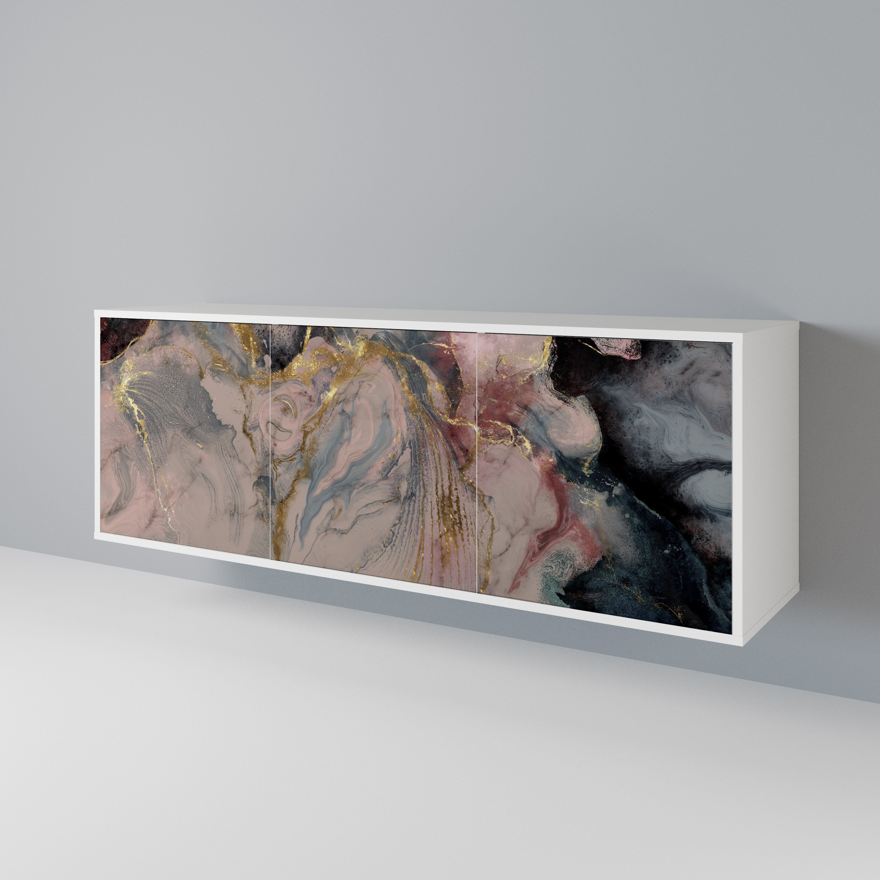 GILDED SWIRLS 3-Door Sideboard