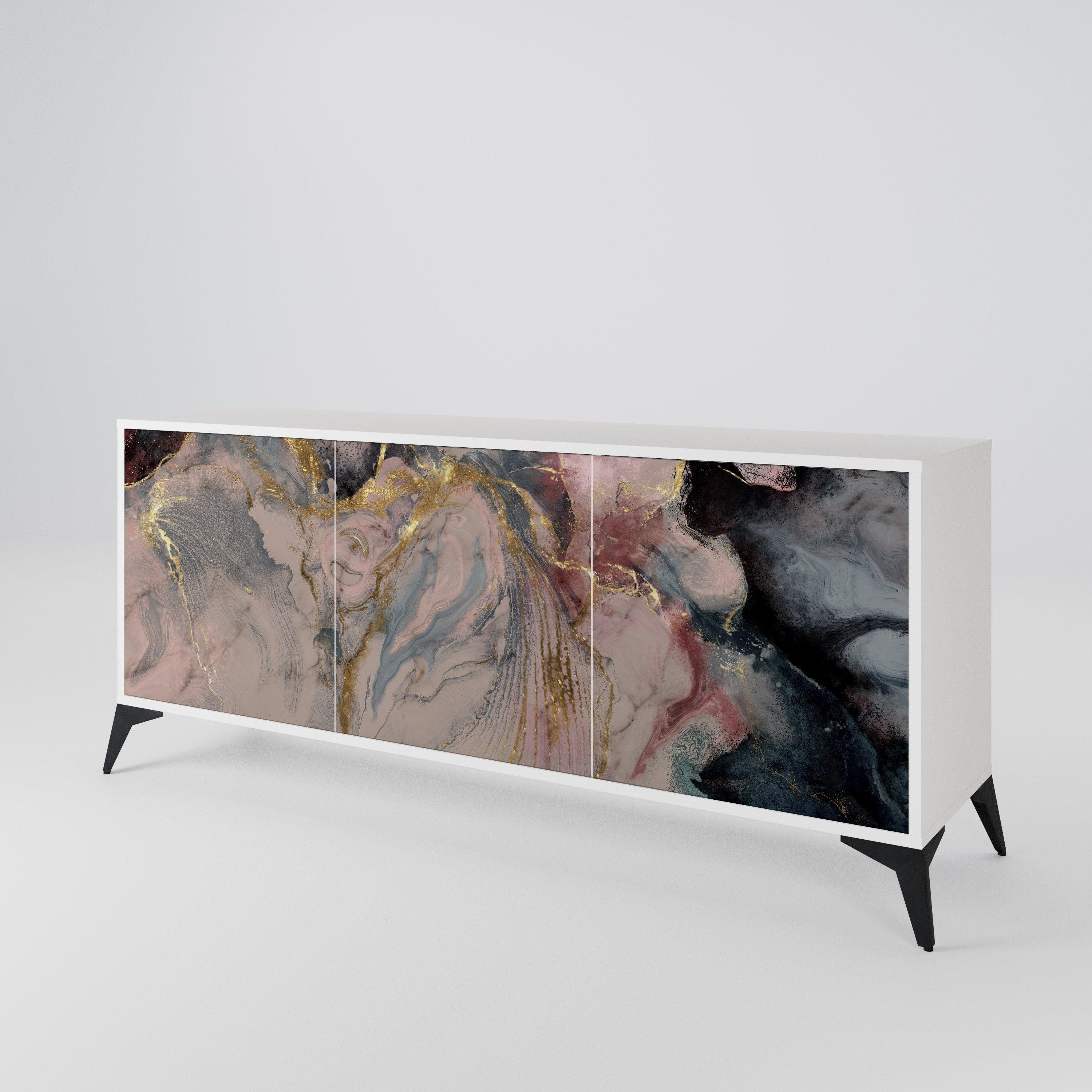 GILDED SWIRLS 3-Door Sideboard