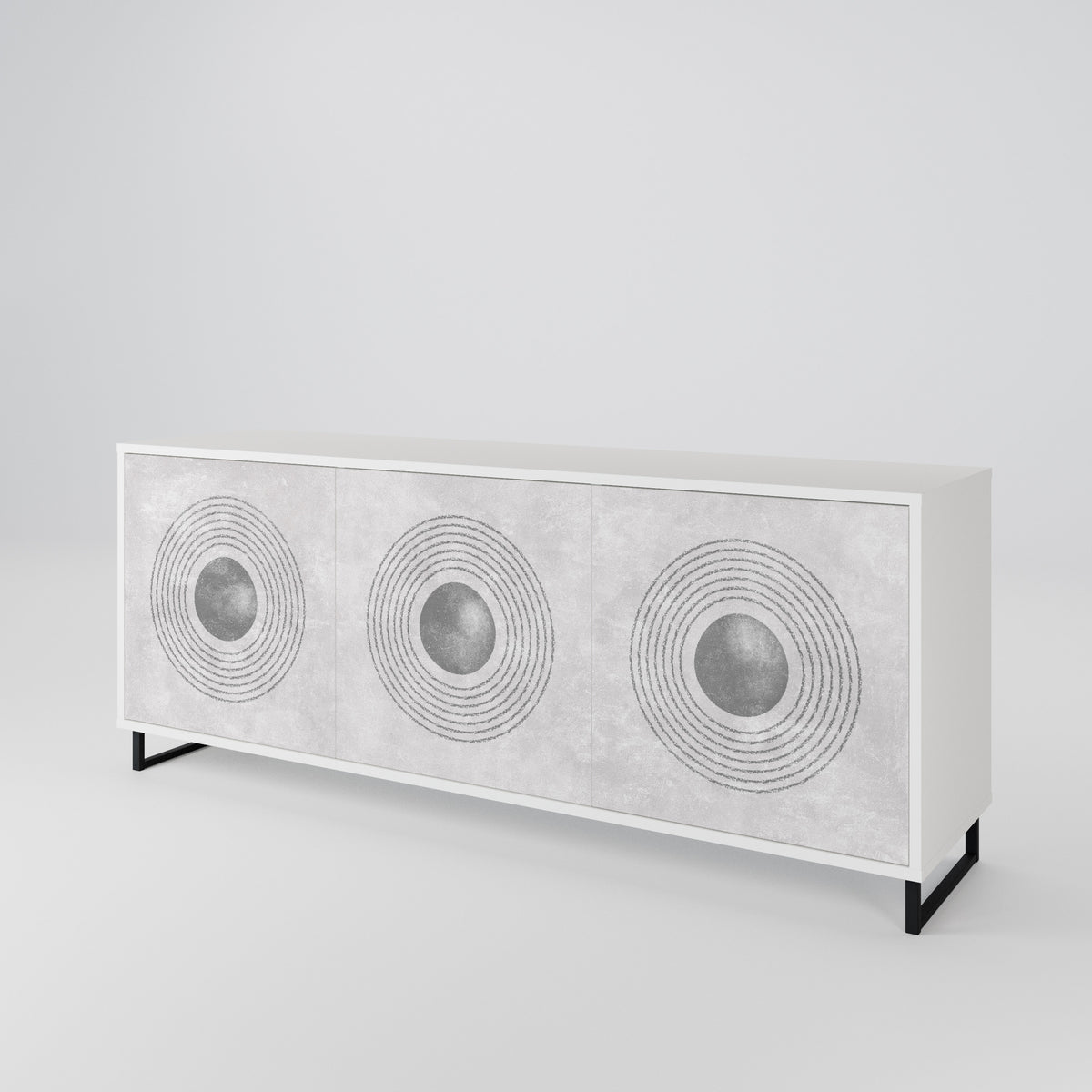SOLID CIRCLES 3-Door Sideboard