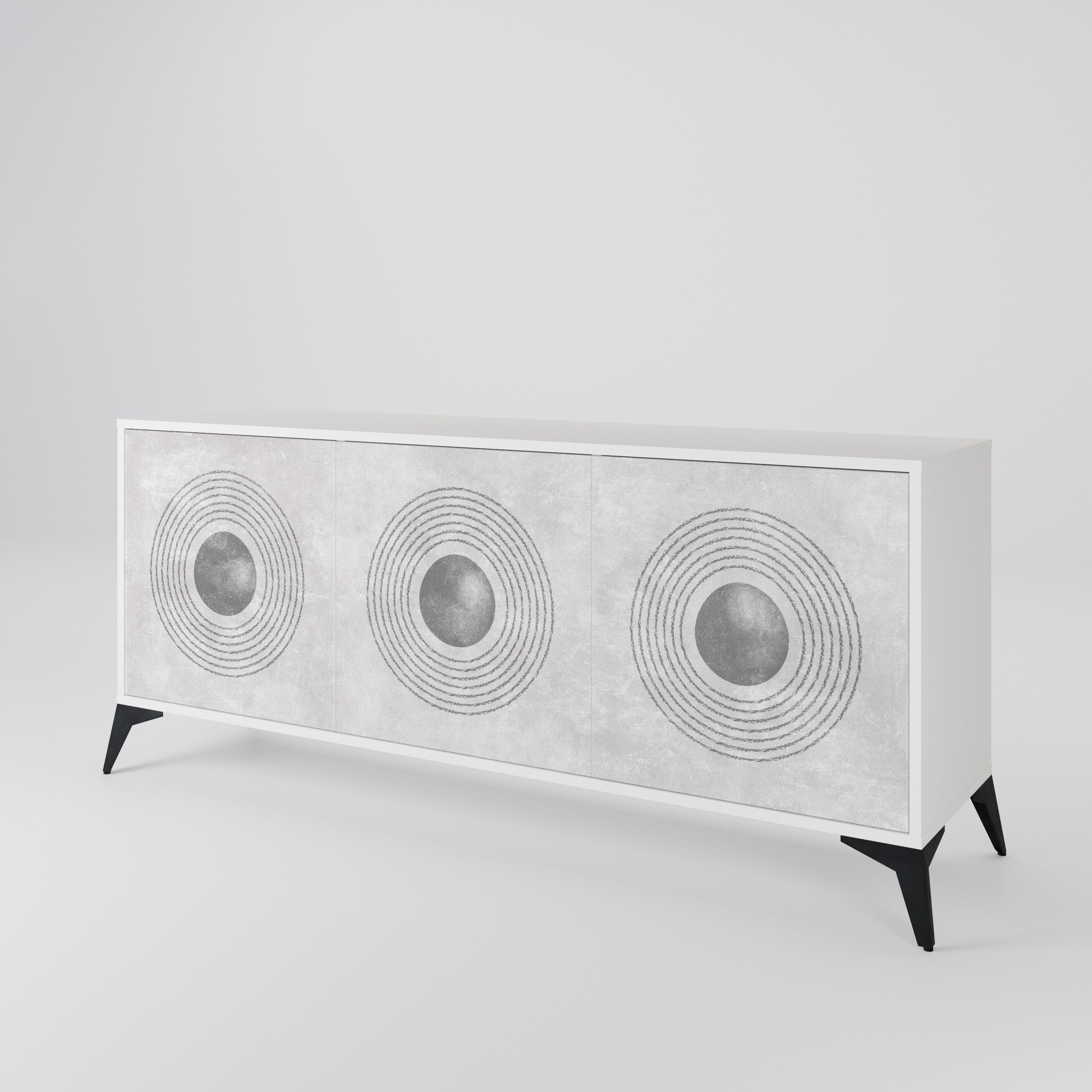 SOLID CIRCLES 3-Door Sideboard