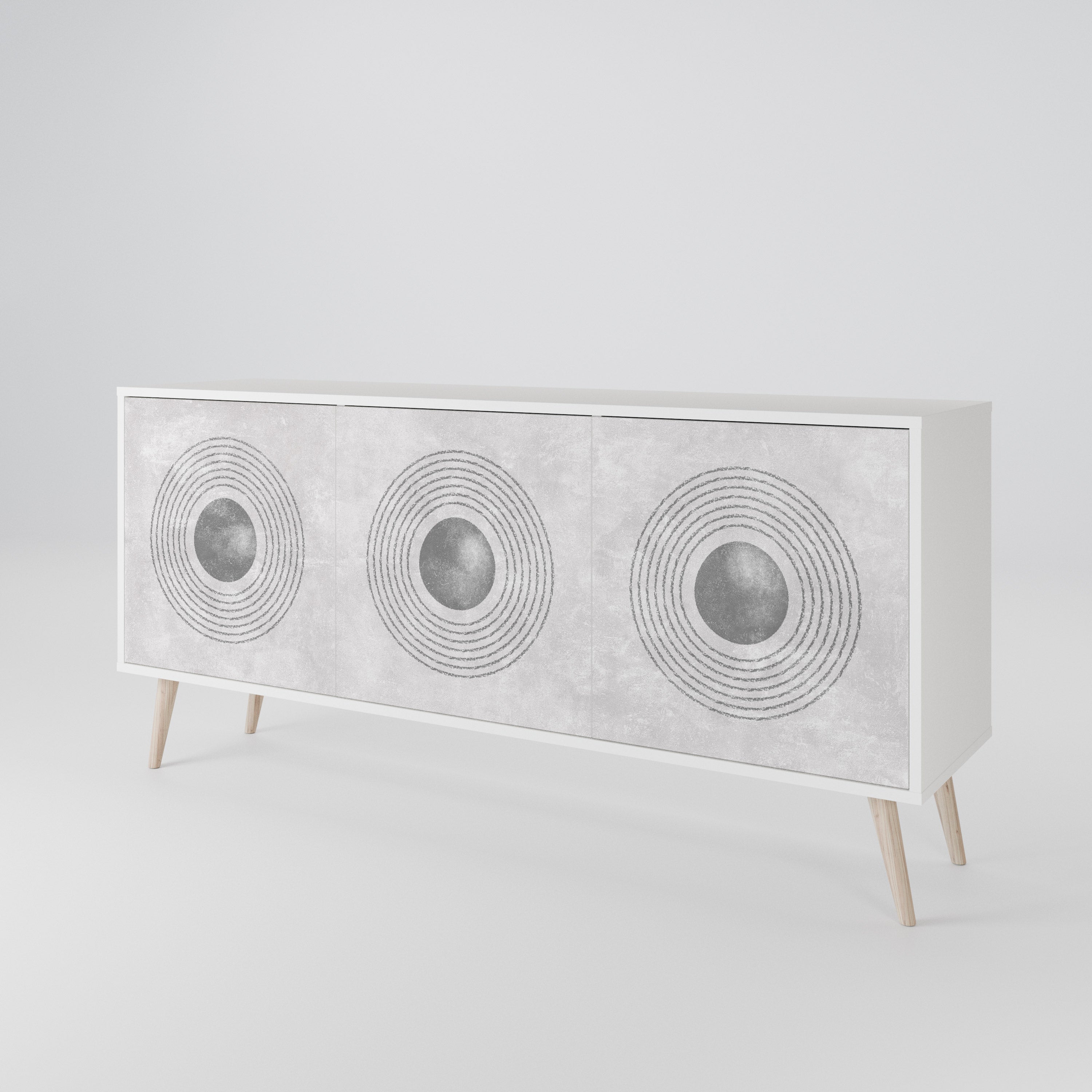 SOLID CIRCLES 3-Door Sideboard