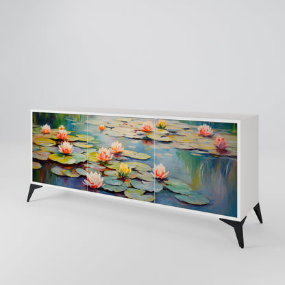 BLOOMING WATERS 3-Door Sideboard