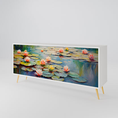 BLOOMING WATERS 3-Door Sideboard