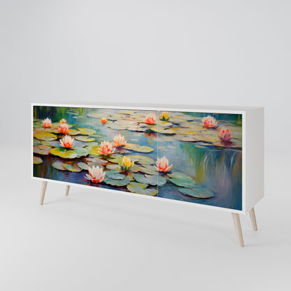 BLOOMING WATERS 3-Door Sideboard