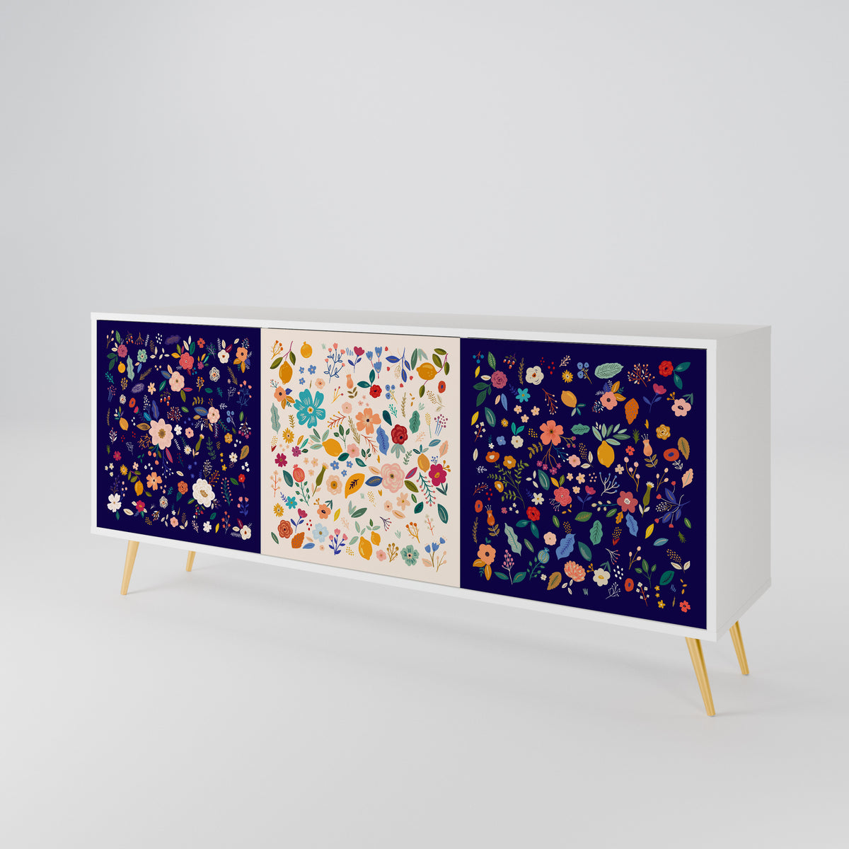 FLORAL COMBINATION 3-Door Sideboard