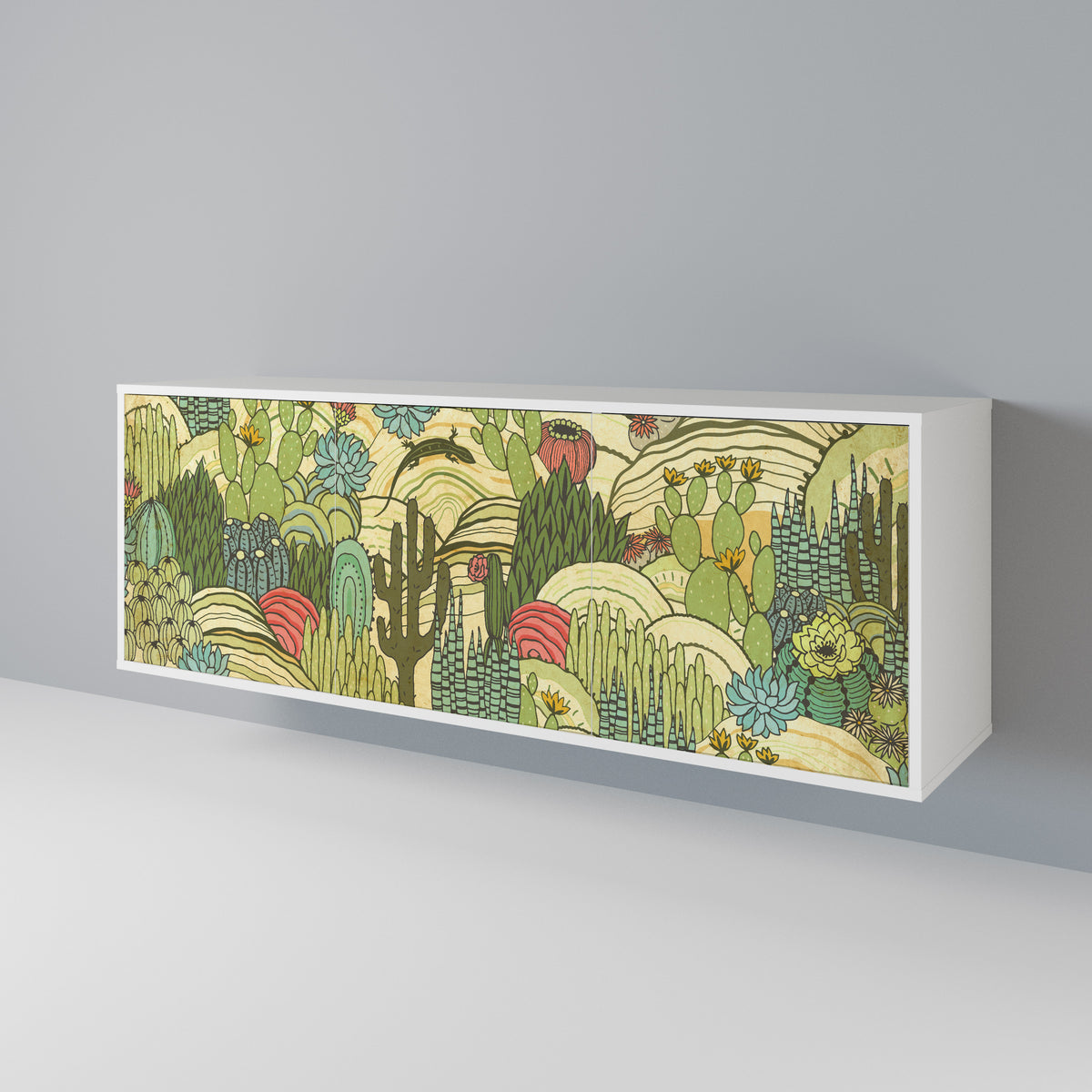 SUCCULENTS KALEIDOSCOPE 3-Door Sideboard