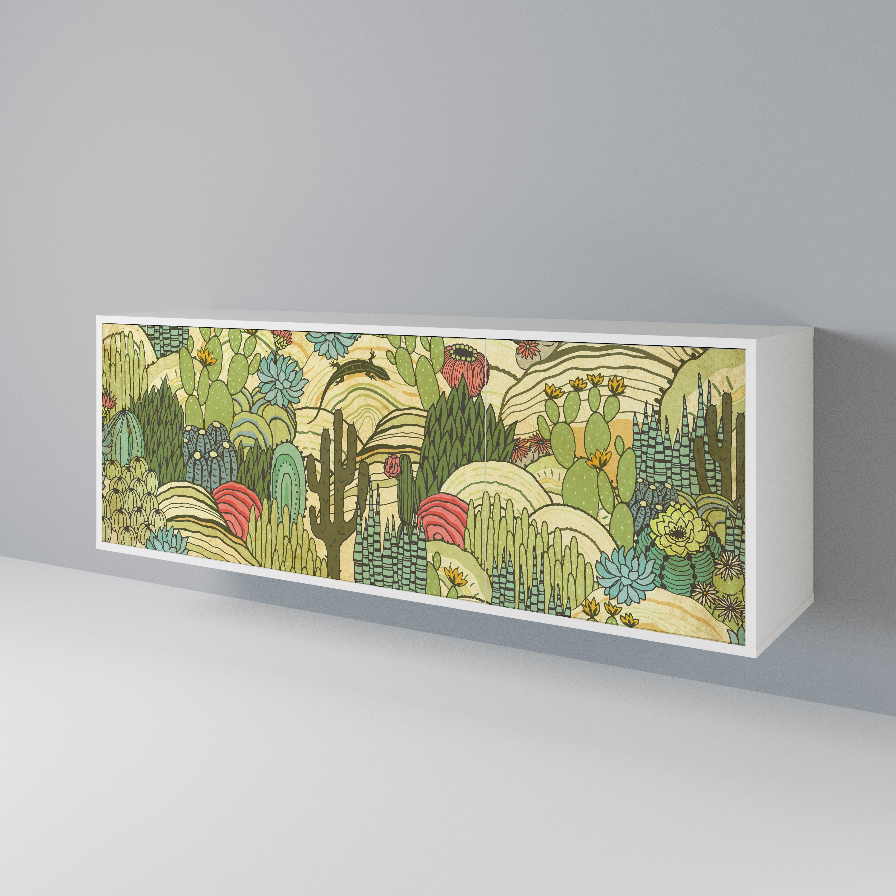 SUCCULENTS KALEIDOSCOPE 3-Door Sideboard