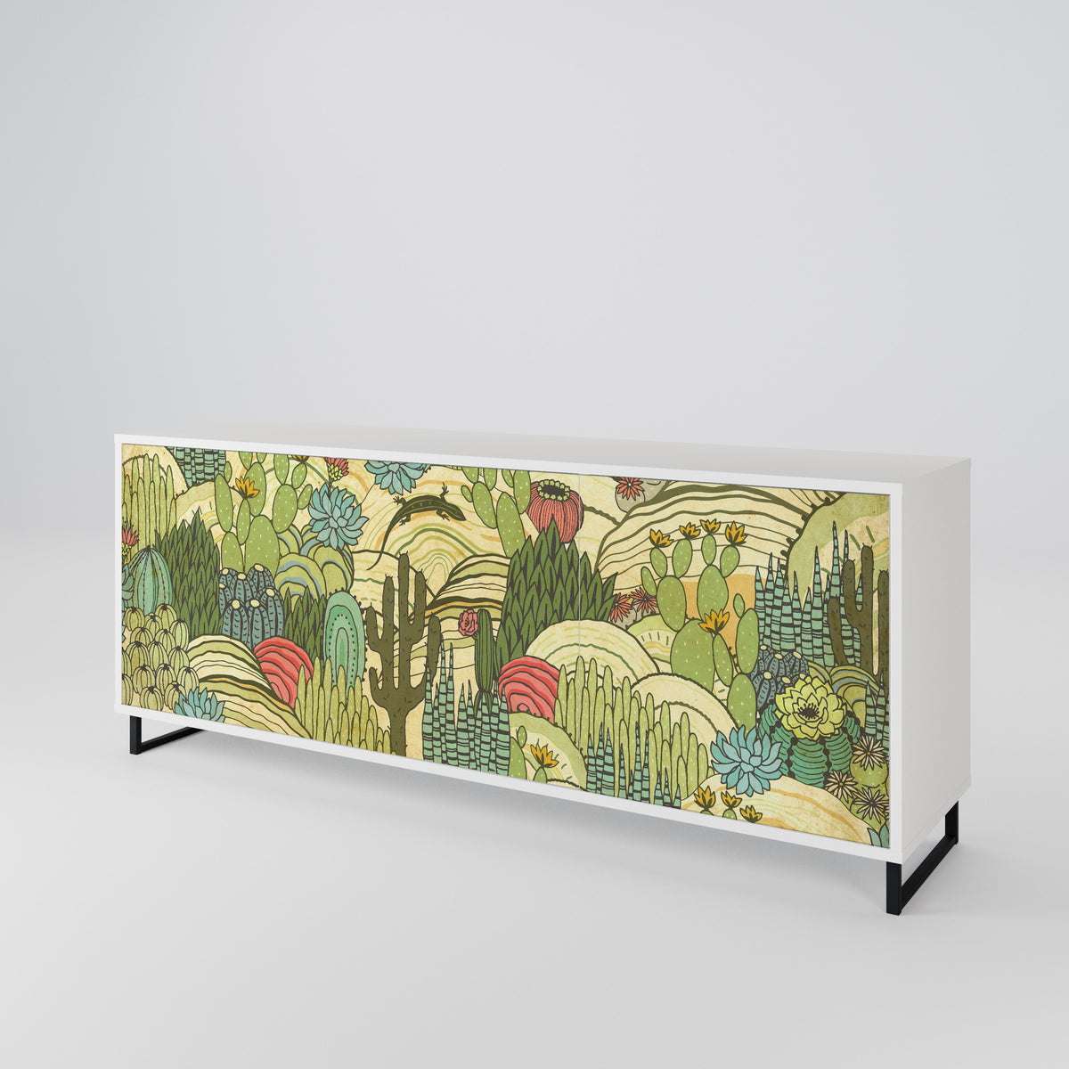 SUCCULENTS KALEIDOSCOPE 3-Door Sideboard