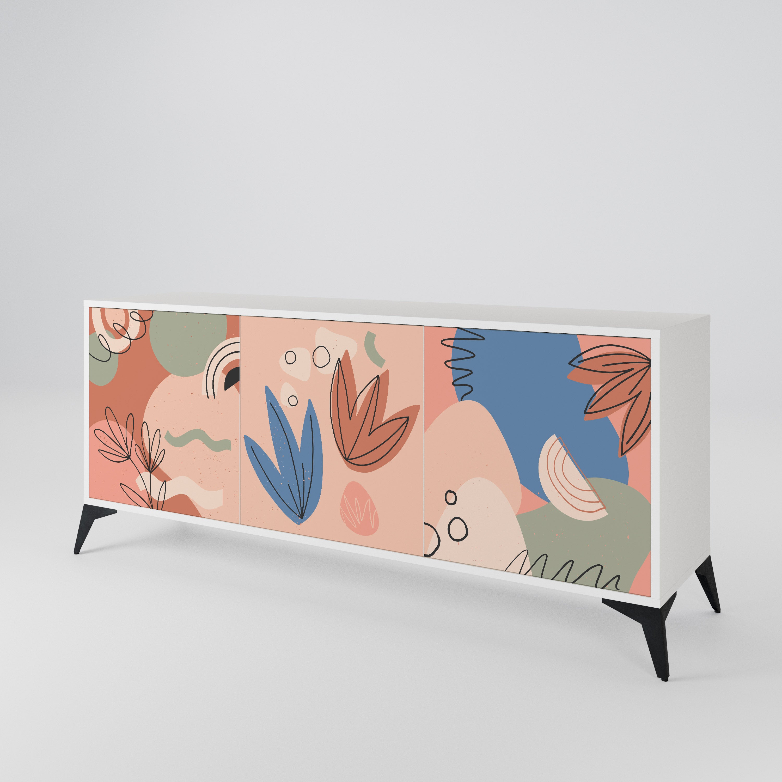 PASTEL DESTINY 3-Door Sideboard