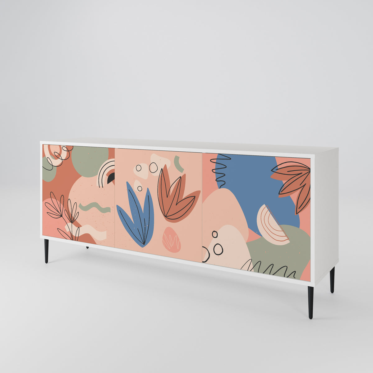 PASTEL DESTINY 3-Door Sideboard