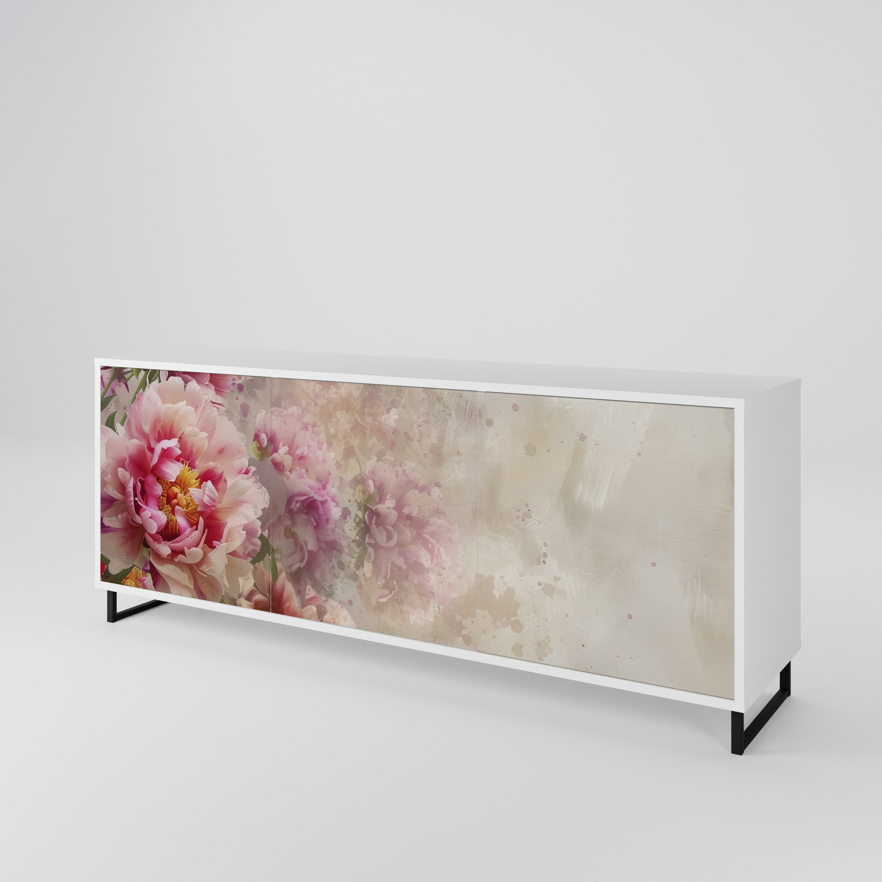 PEONY WHISPER 3-Door Sideboard