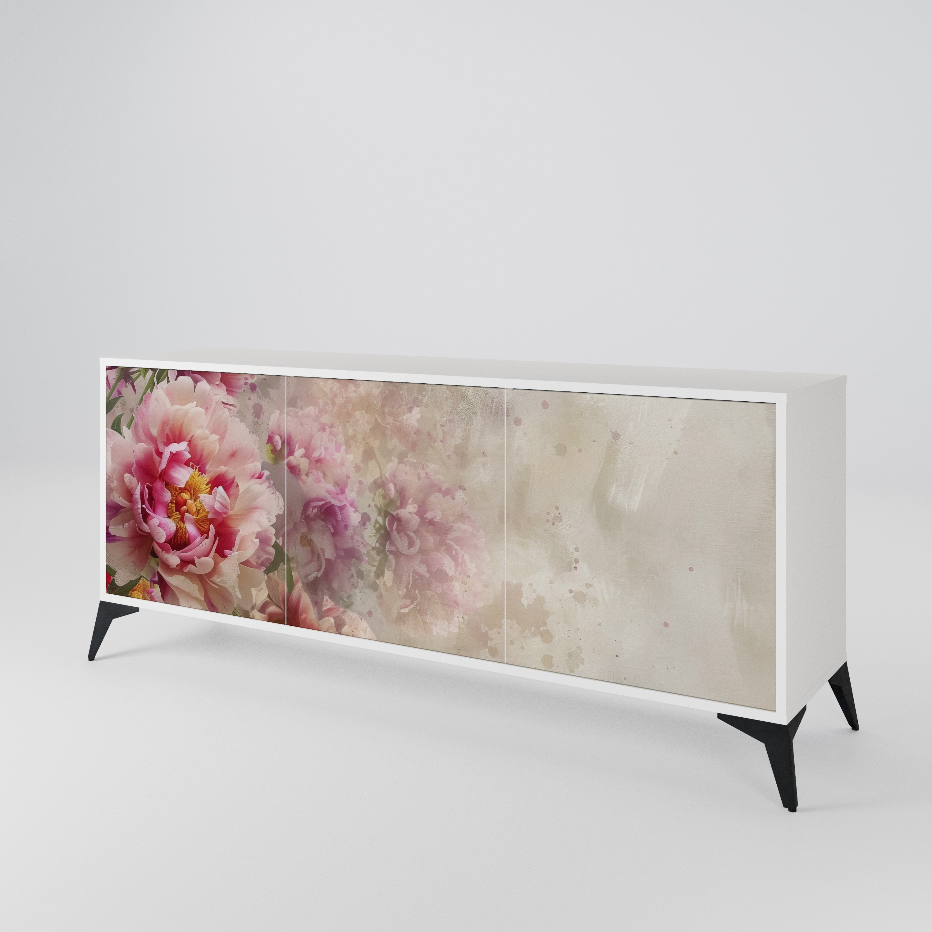 PEONY WHISPER 3-Door Sideboard