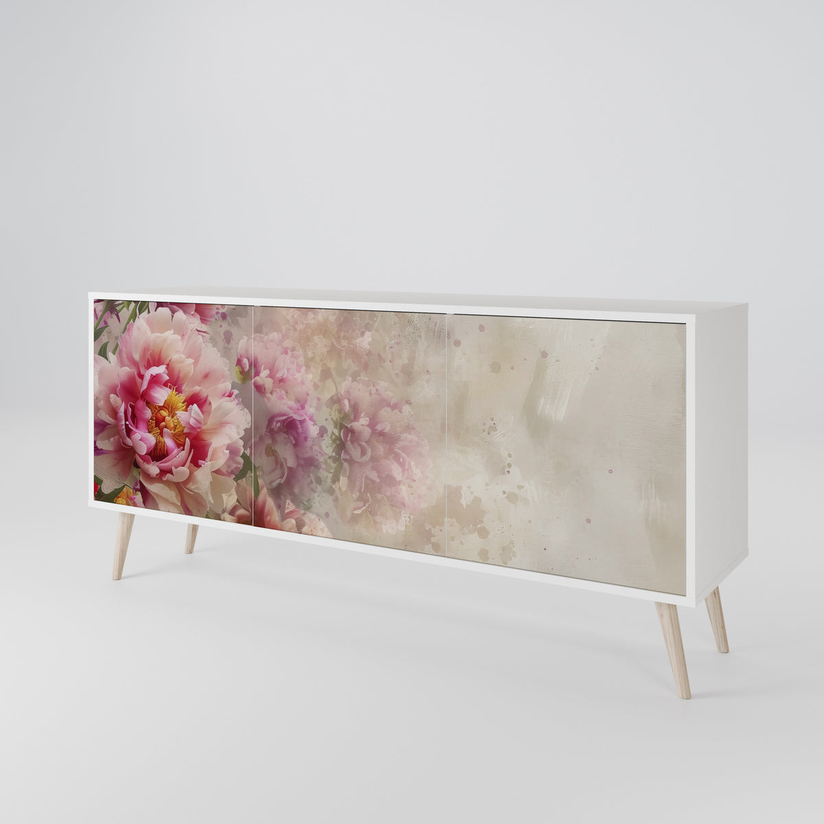 PEONY WHISPER 3-Door Sideboard