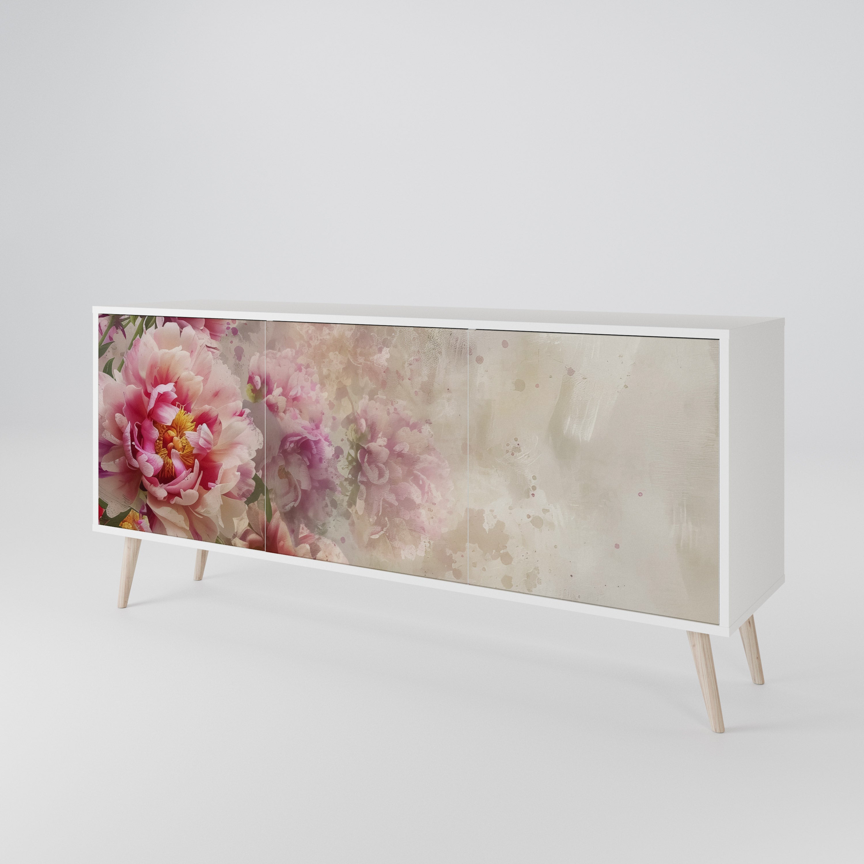 PEONY WHISPER 3-Door Sideboard