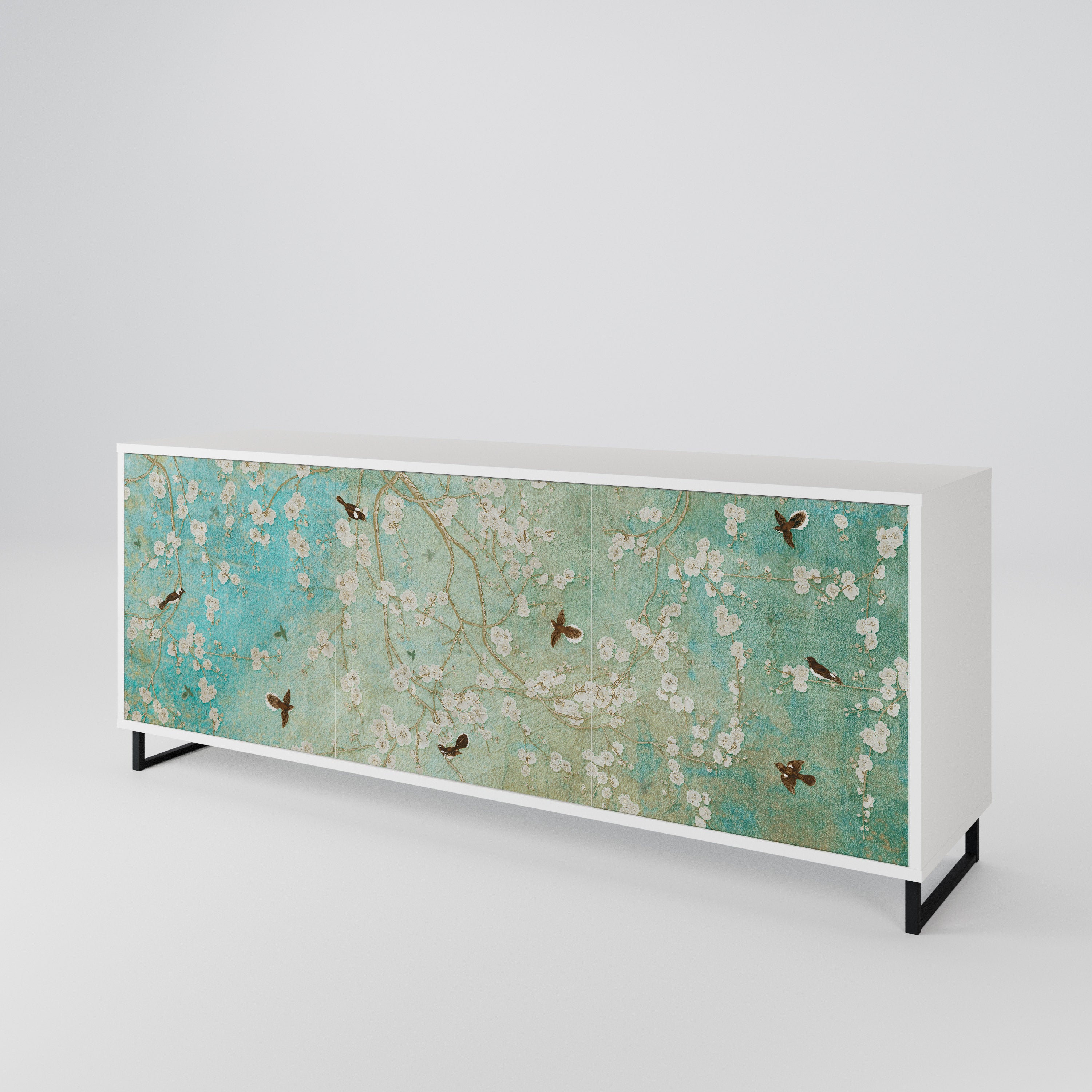 BLOOMING CHARM 3-Door Sideboard