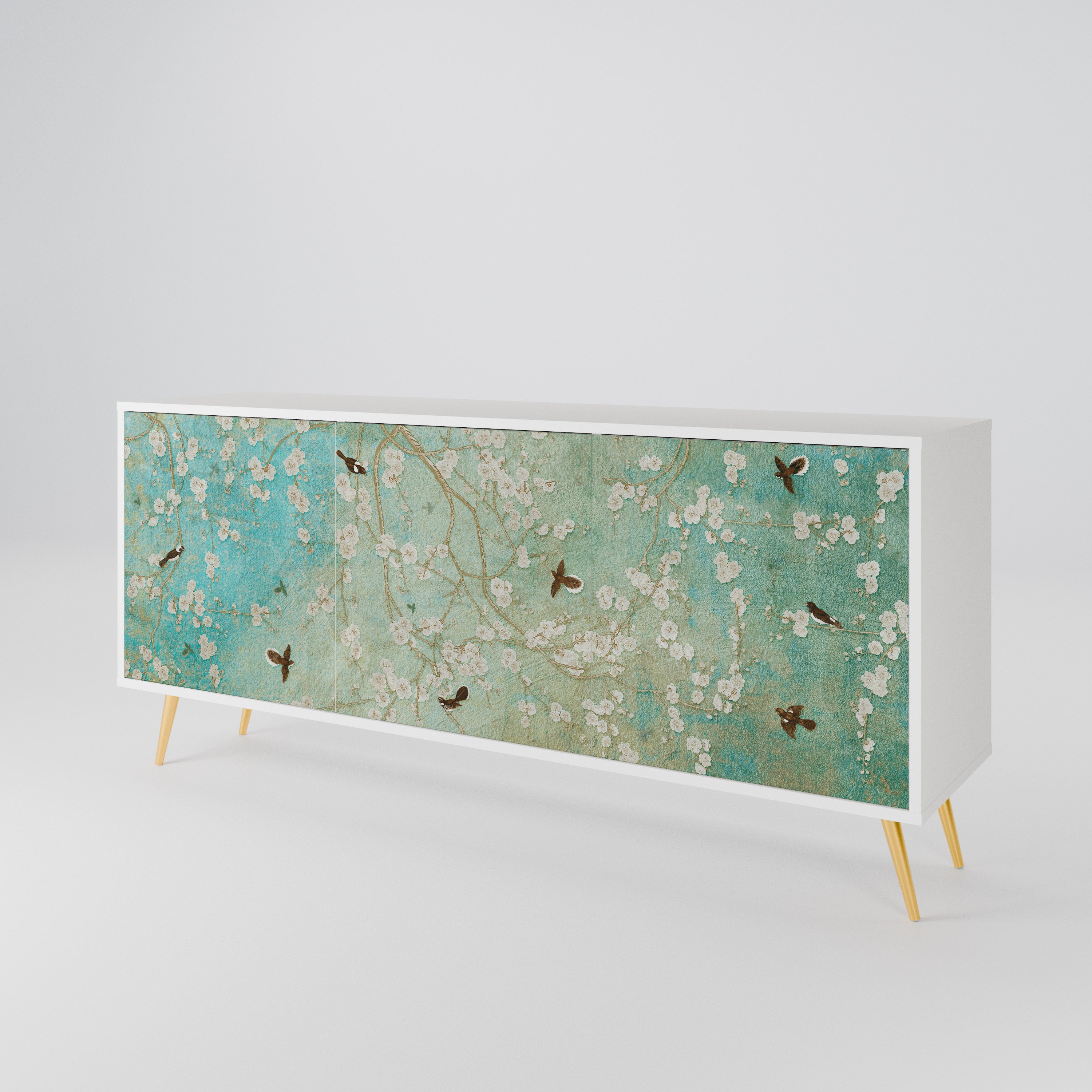 BLOOMING CHARM 3-Door Sideboard
