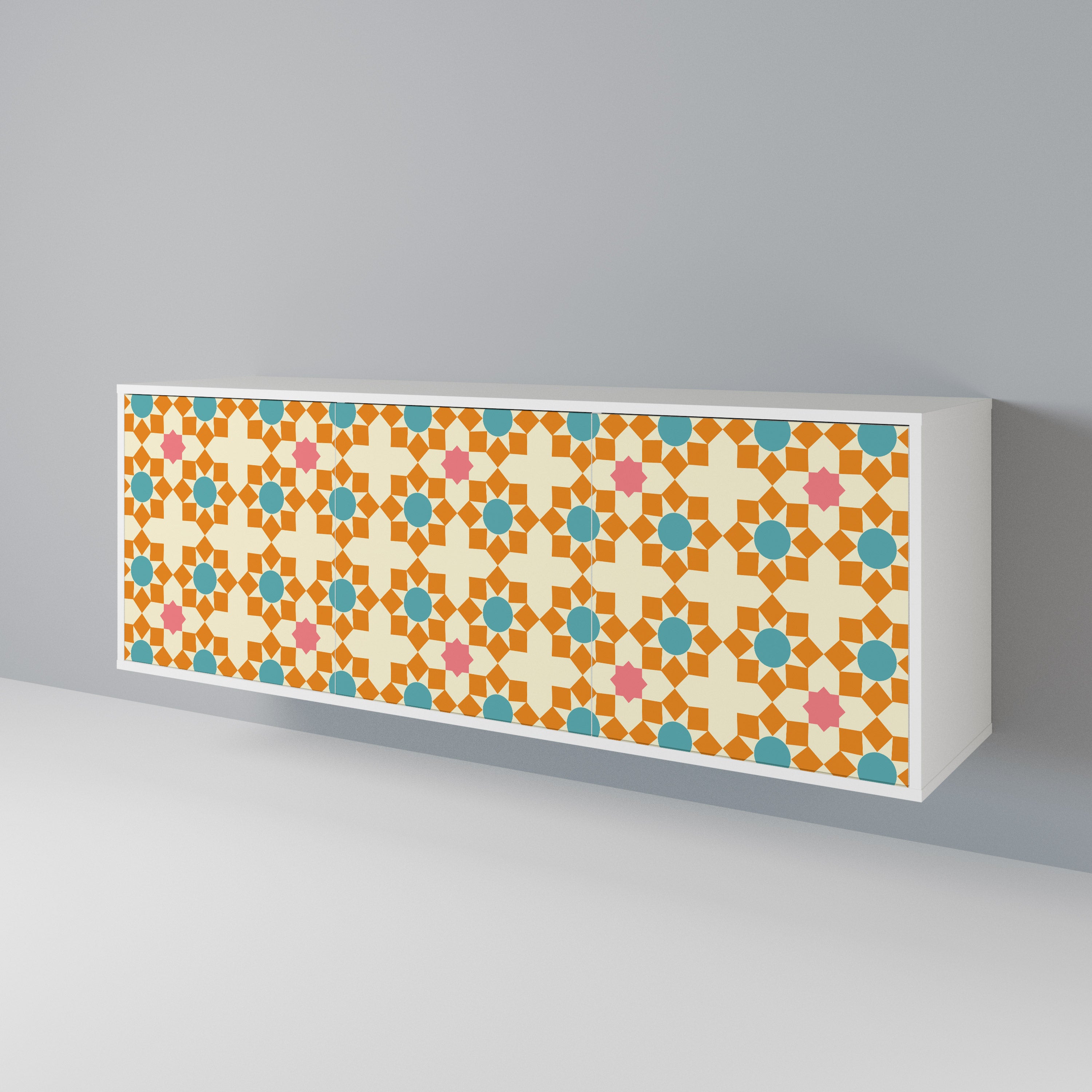FLORAL DECOR 3-Door Sideboard