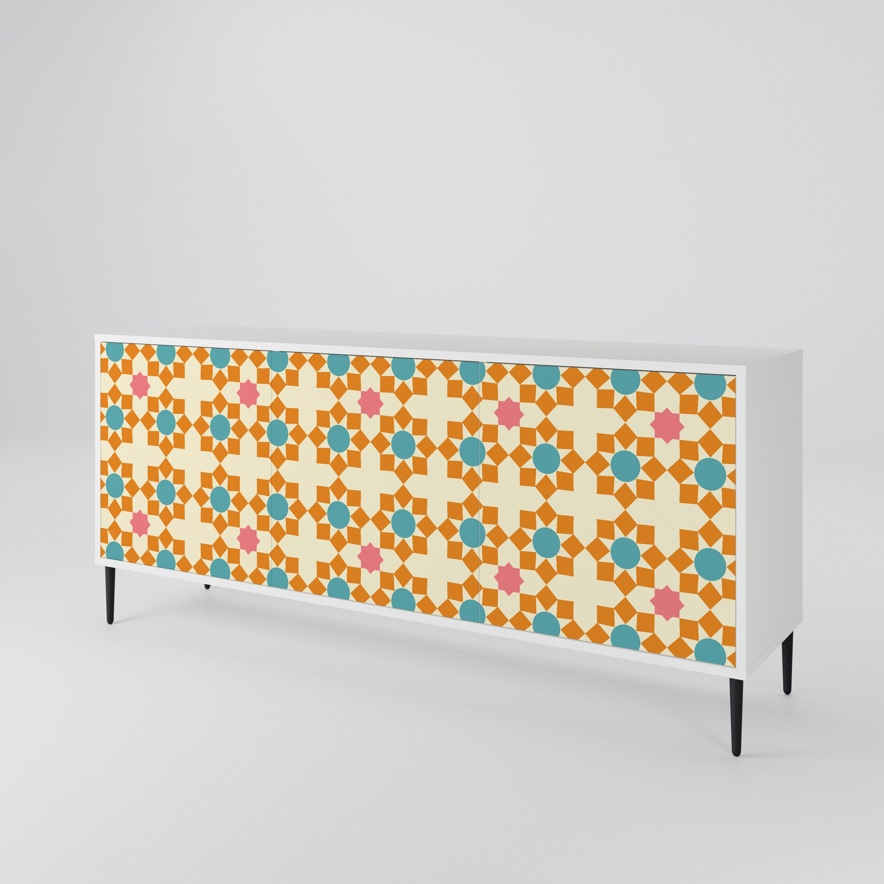 FLORAL DECOR 3-Door Sideboard