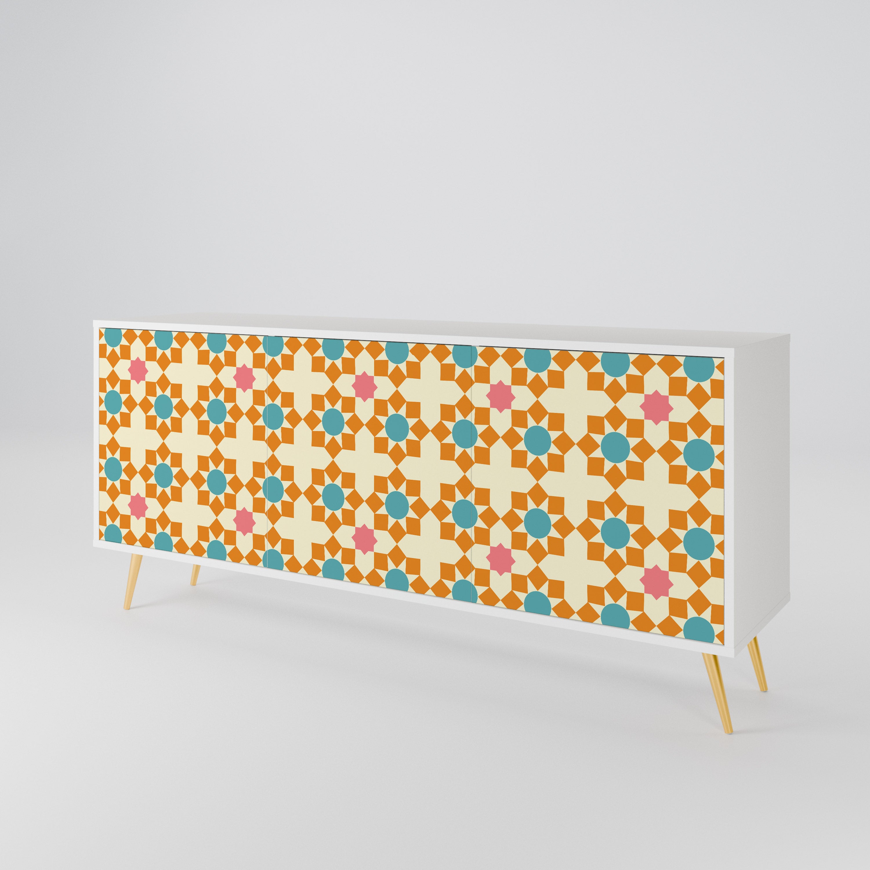FLORAL DECOR 3-Door Sideboard