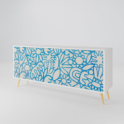 BLOOMY MORNING 3-Door Sideboard