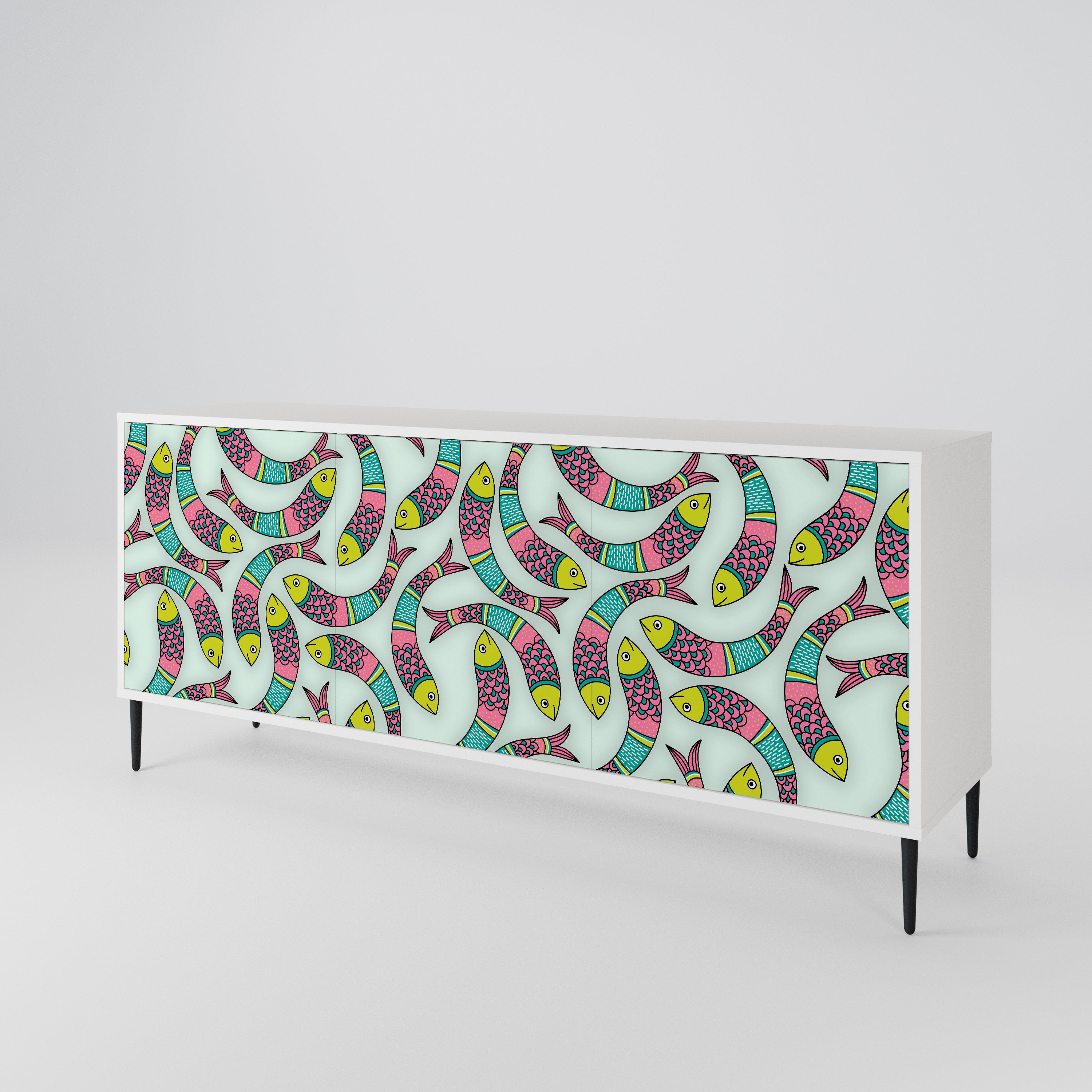 INDIAN FISH 3-Door Sideboard