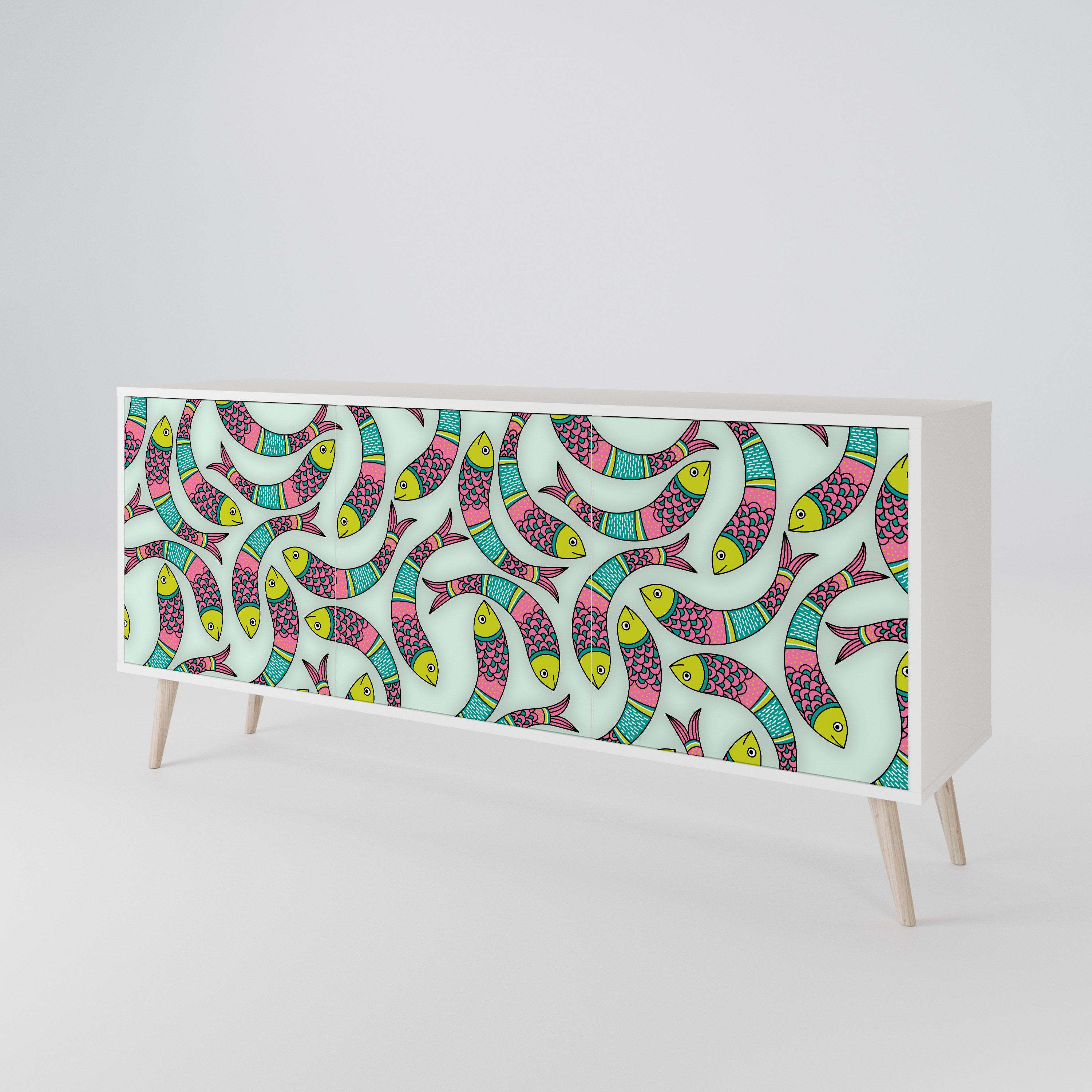 INDIAN FISH 3-Door Sideboard