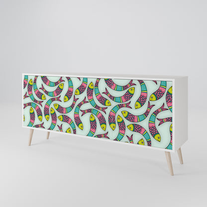 INDIAN FISH 3-Door Sideboard