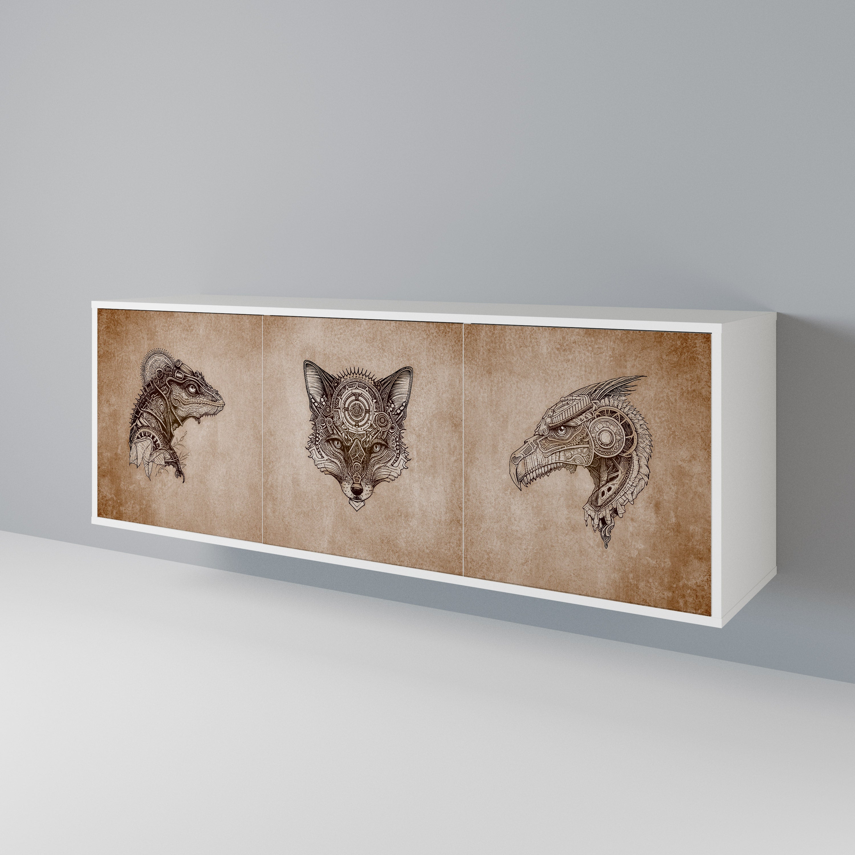 STEAMPUNK CLAN 3-Door Sideboard