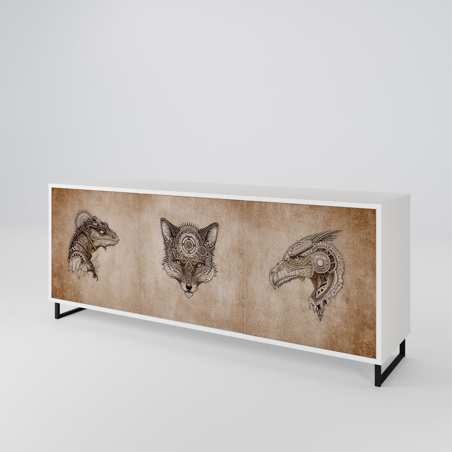 STEAMPUNK CLAN 3-Door Sideboard