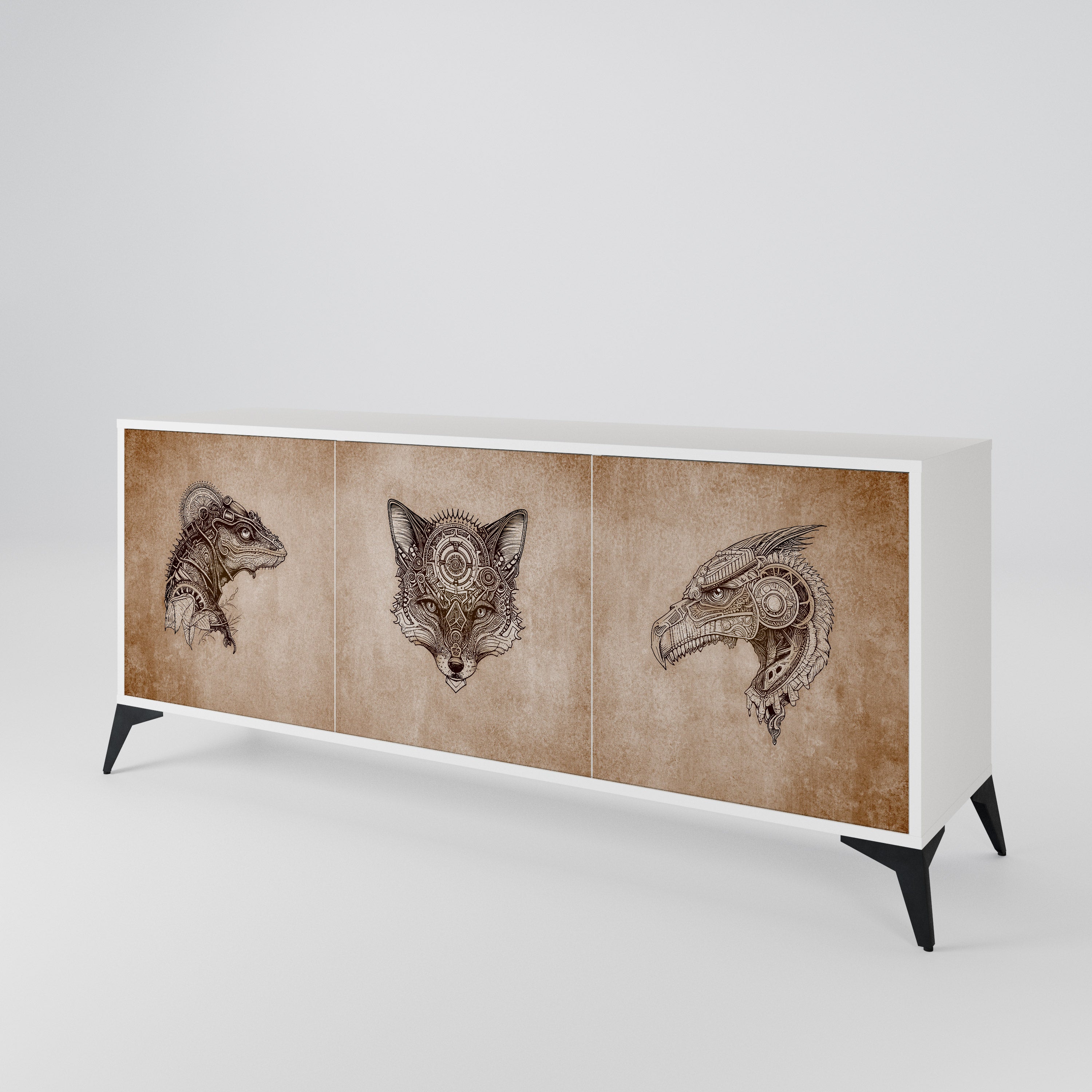 STEAMPUNK CLAN 3-Door Sideboard