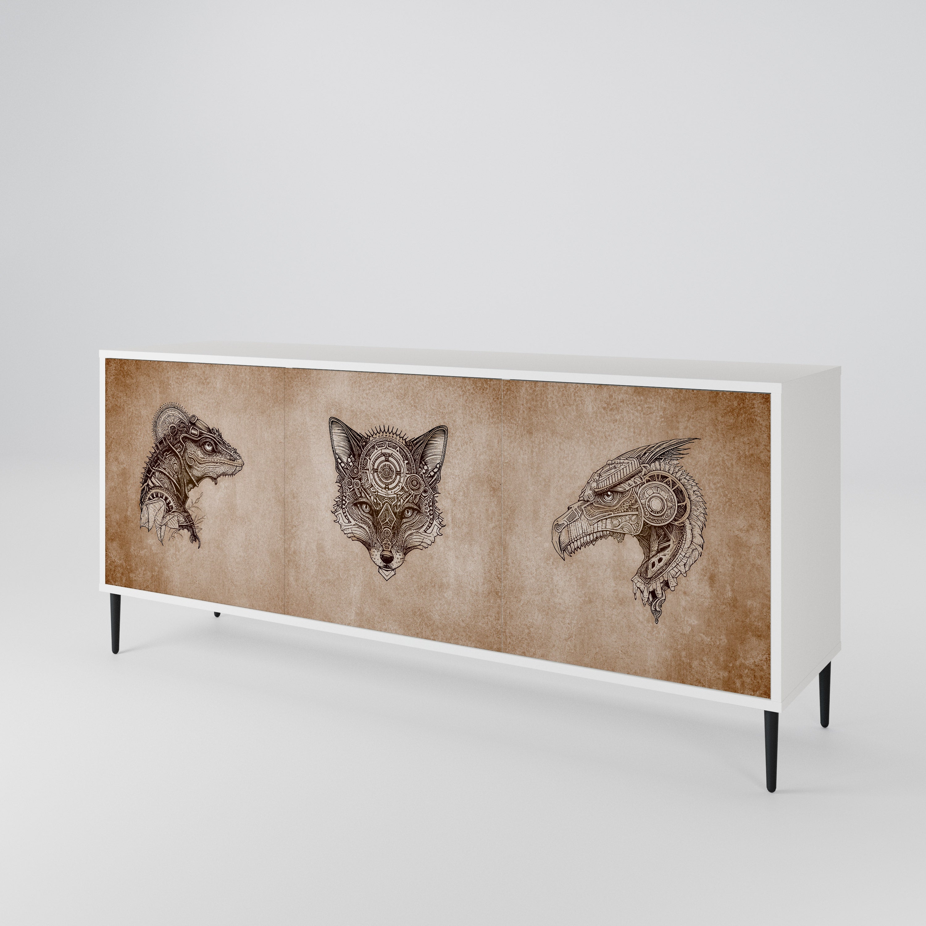 STEAMPUNK CLAN 3-Door Sideboard