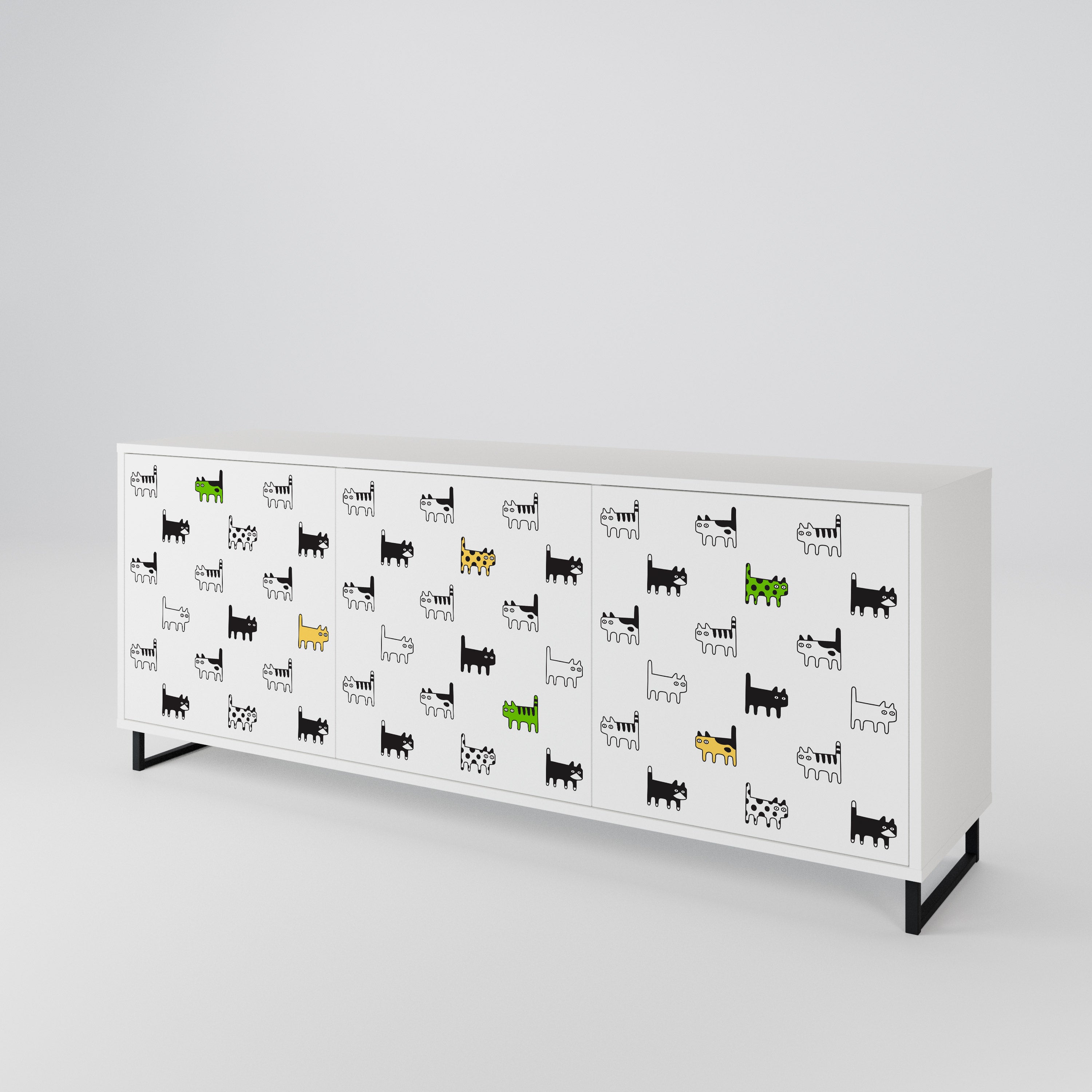 CATS COMPILATION 3-Door Sideboard