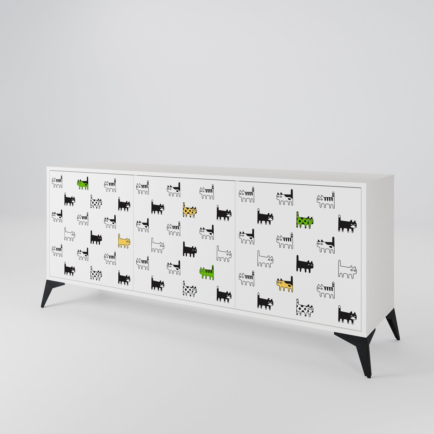 CATS COMPILATION 3-Door Sideboard