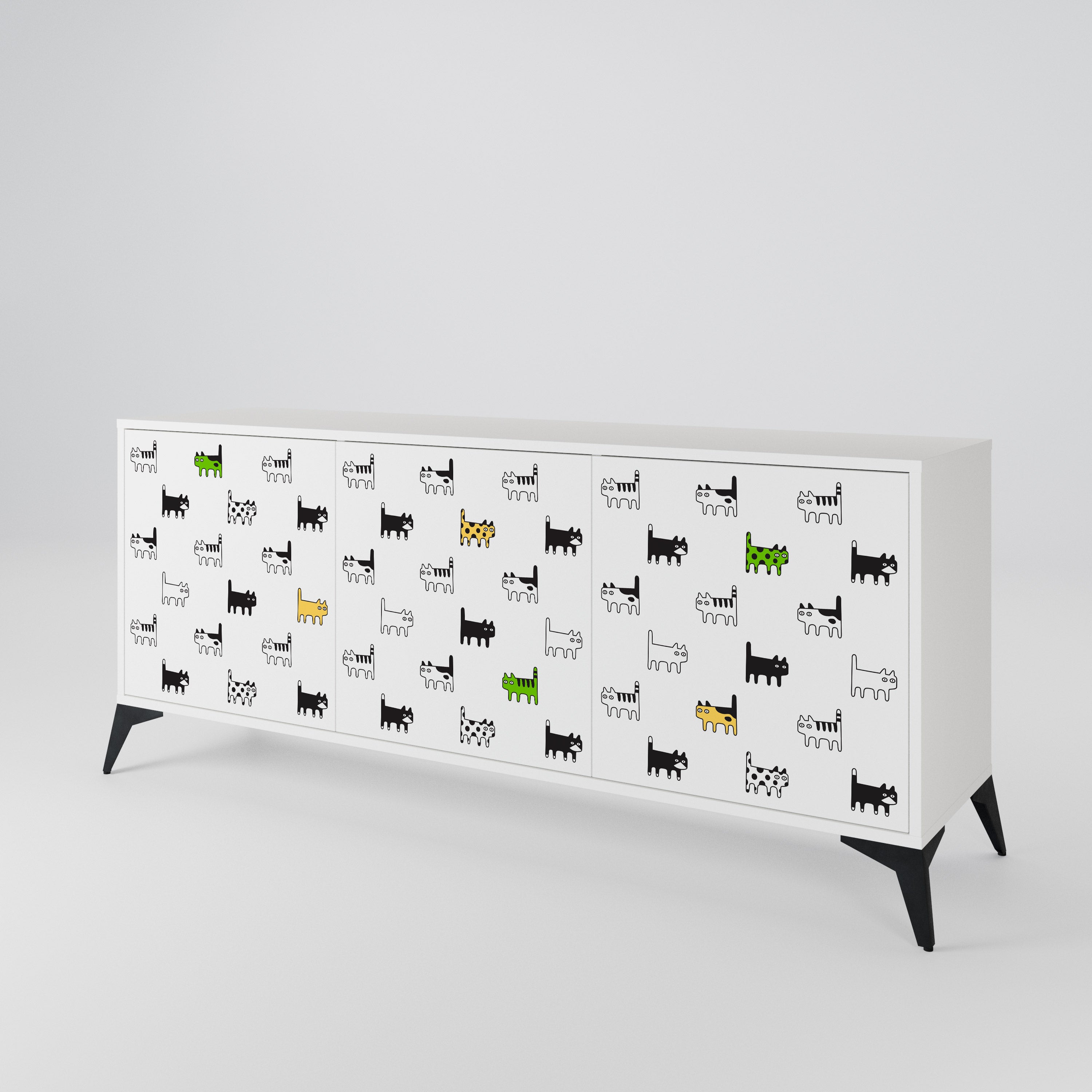 CATS COMPILATION 3-Door Sideboard