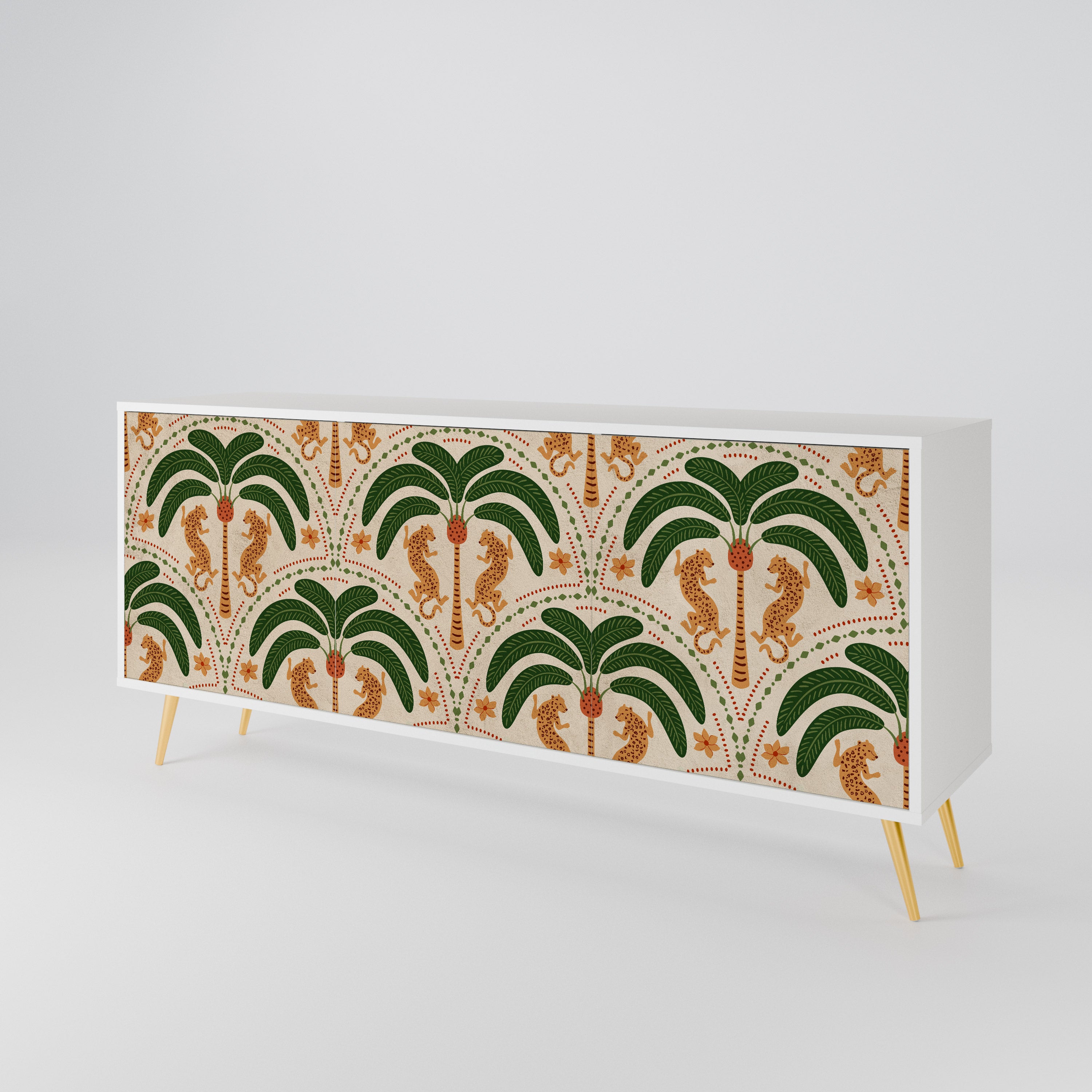 DANCING PREDATORS 3-Door Sideboard