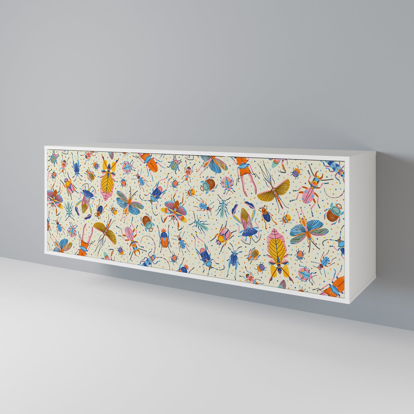 COLORFUL INSECTS 3-Door Sideboard