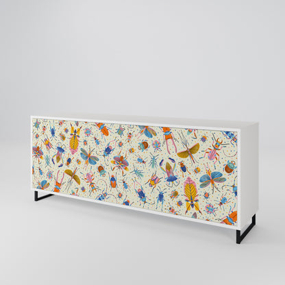 COLORFUL INSECTS 3-Door Sideboard