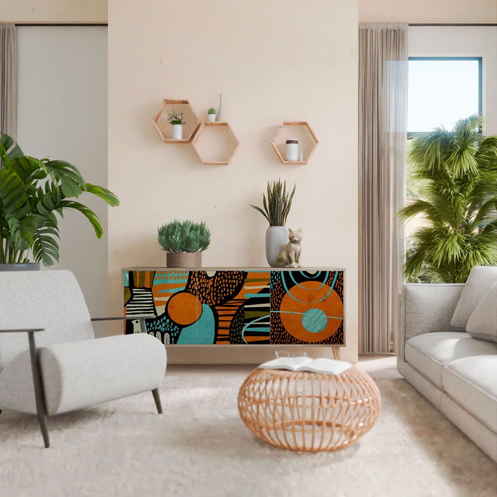 GEODE GLIMMER 3-Door Sideboard