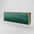 TESSELATED GREENERY 3-Door Sideboard