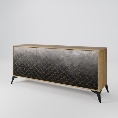 TESSELATED GRAYISH 3-Door Sideboard