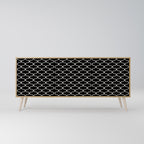 TESSELATED BLACKNESS 3-Door Sideboard