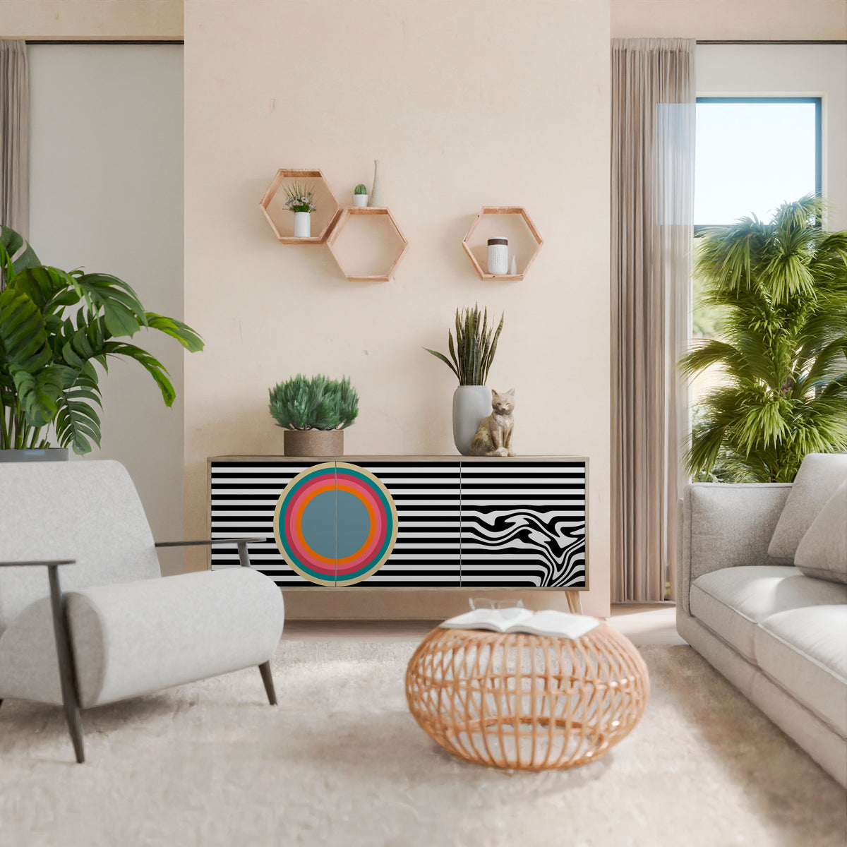 SPECTRA SHOWCASE 3-Door Sideboard