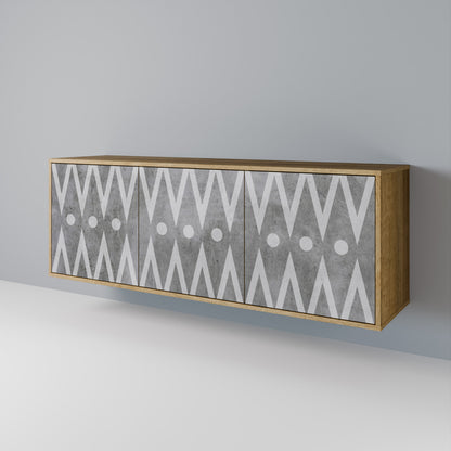 SHARP EDGES 3-Door Sideboard