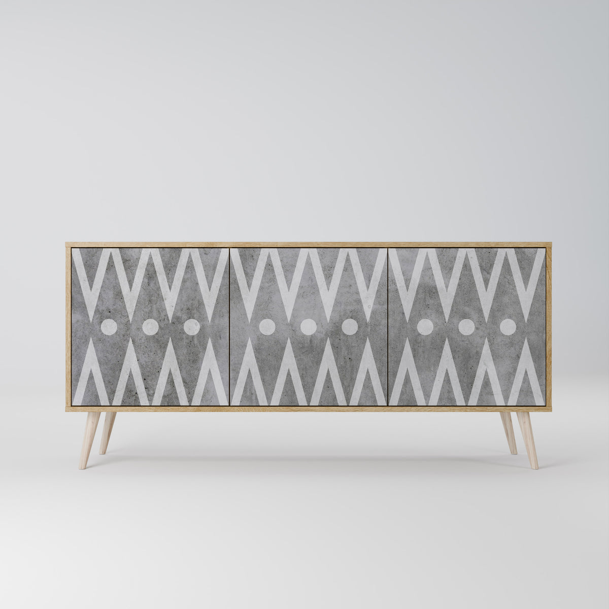 SHARP EDGES 3-Door Sideboard