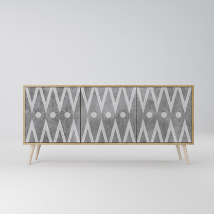 SHARP EDGES 3-Door Sideboard