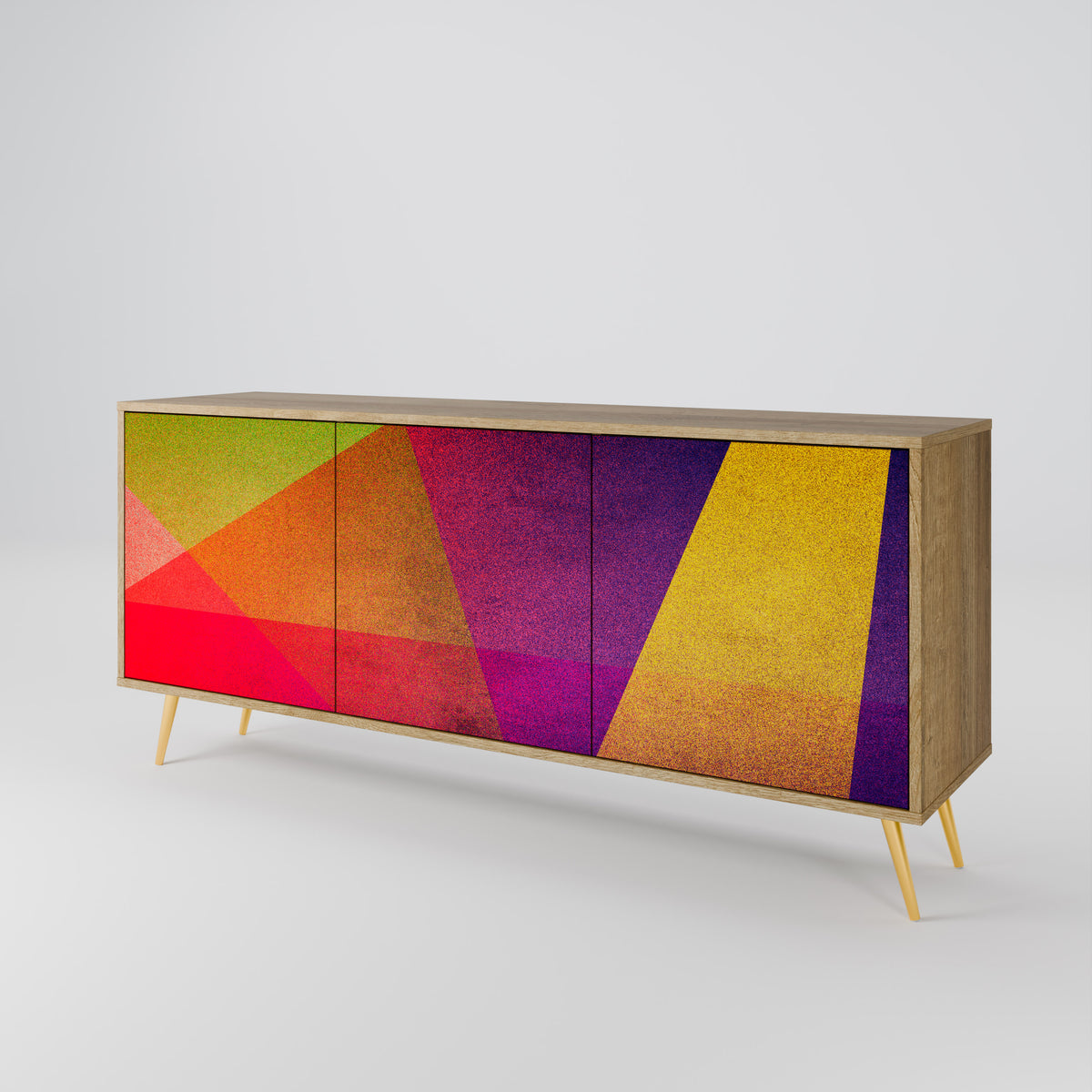 VIVID GEOMETRY 3-Door Sideboard