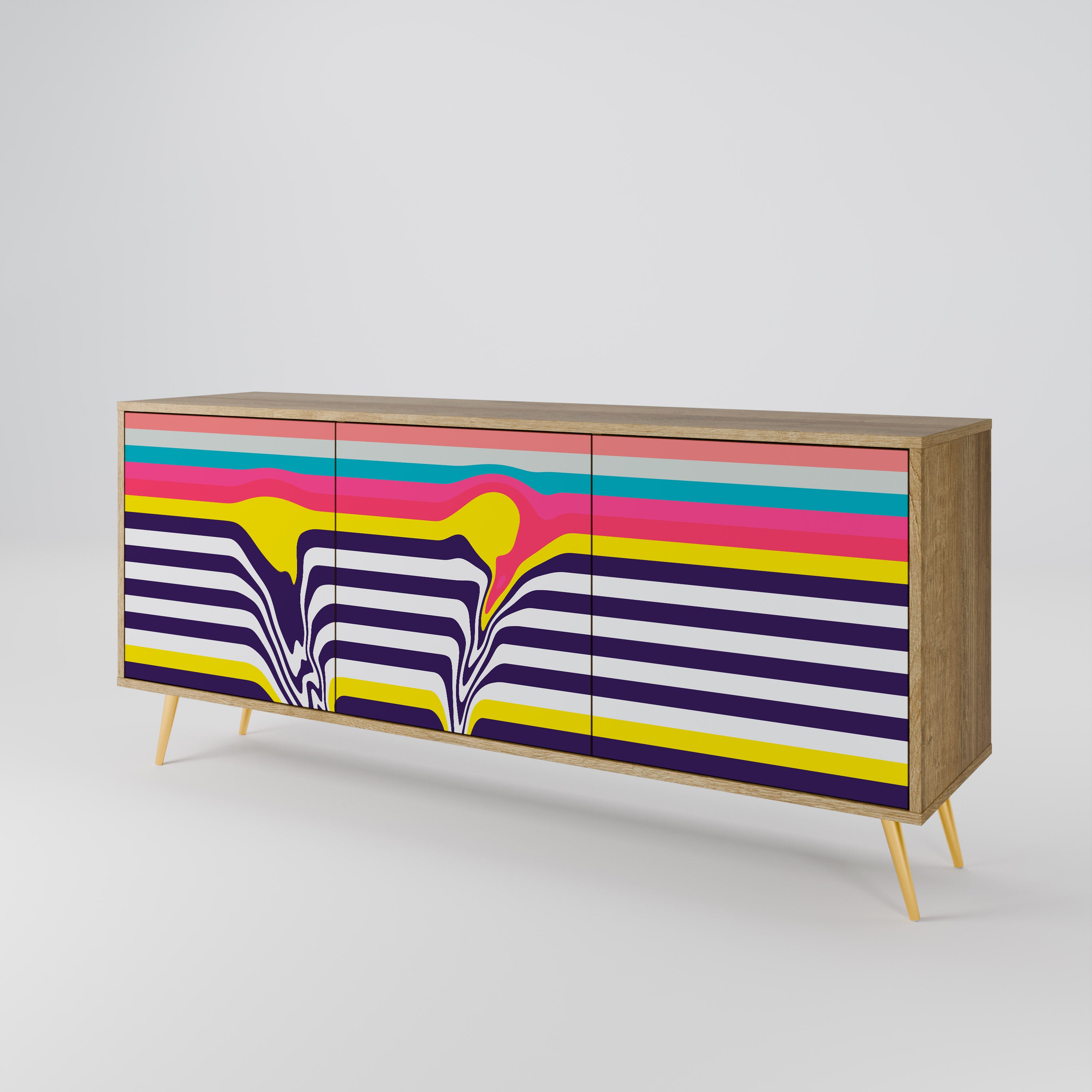 TONE COLLAPSE 3-Door Sideboard