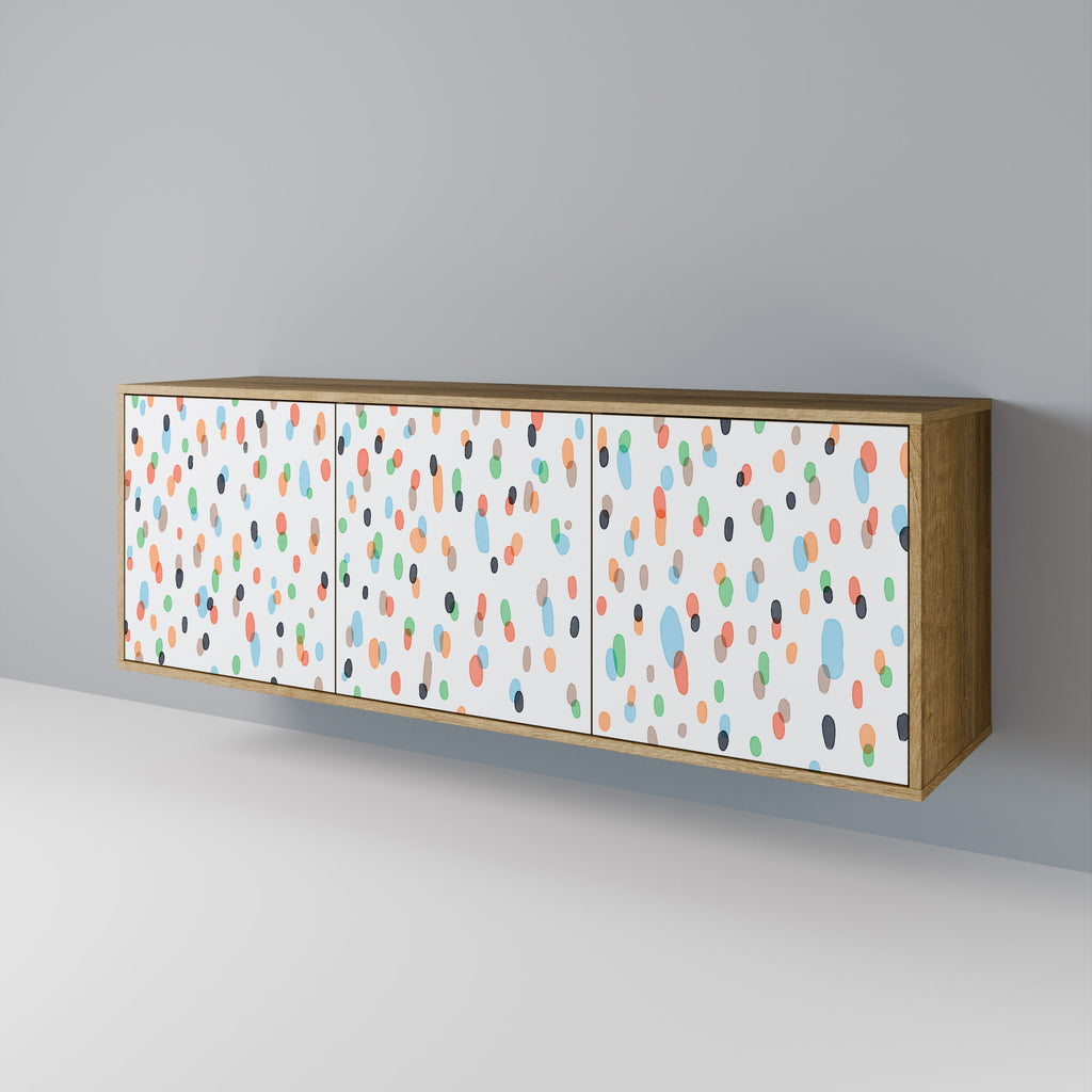 ENERGETIC SPOTS 3-Door Sideboard in Oak Effect